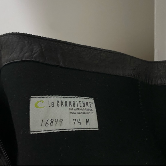 La Canadienne Black Genuine Leather Boots - Picture 3 of 7